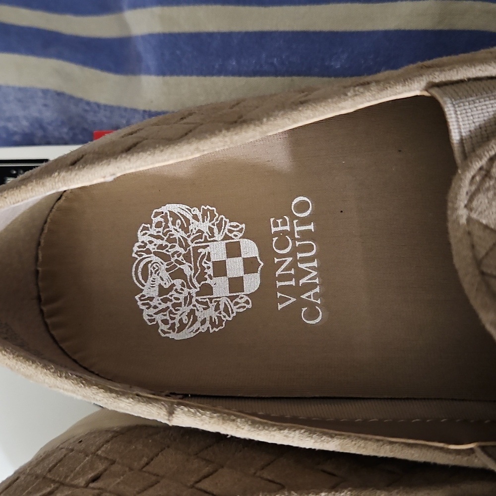 Vince Camuto Tan Slip-On Shoes - Picture 3 of 6